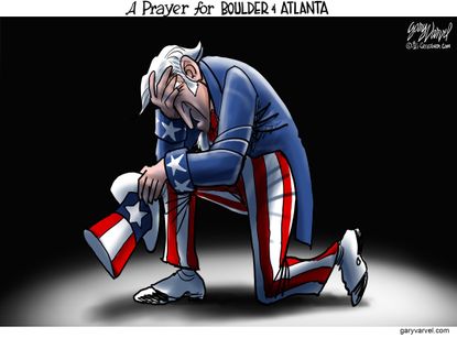 Editorial Cartoon U.S. boulder atlanta shootings