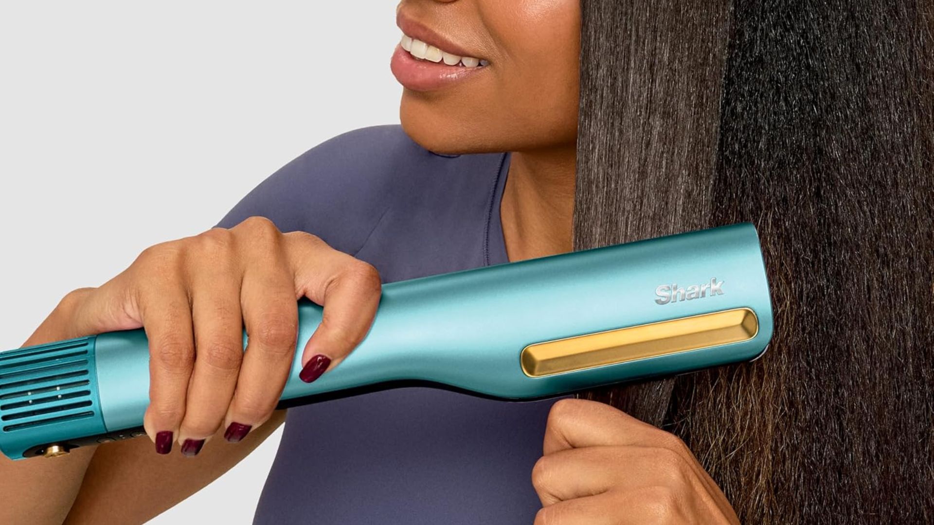 The Shark SilkiPro Straight in use