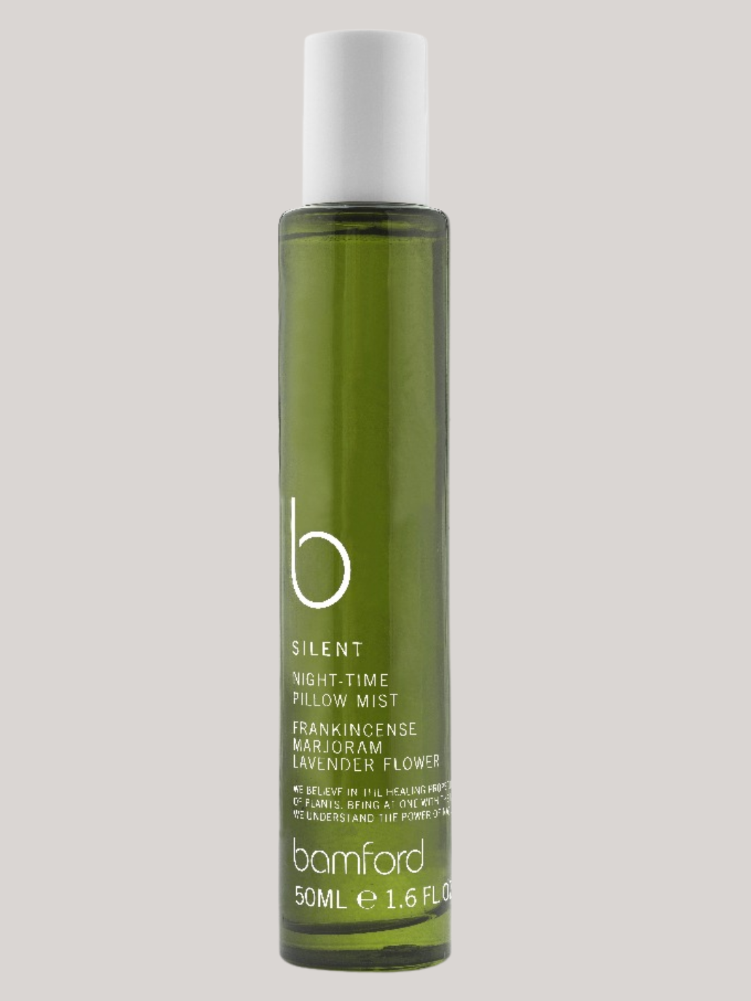A green bottle of pillow mist from Bamford