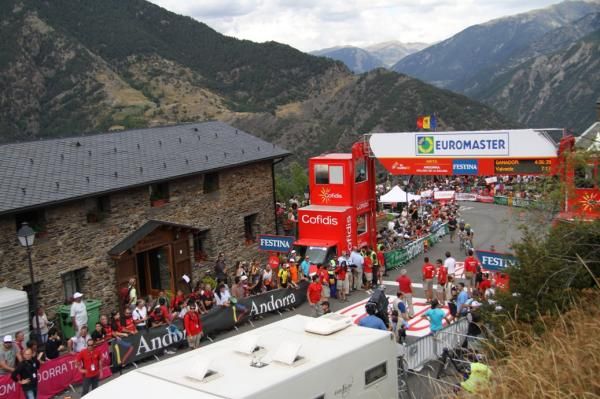The finish in Andorra