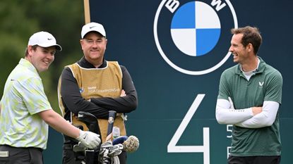 Robert MacIntyre and Andy Murray during the BMW PGA Championship Celebrity Pro-Am