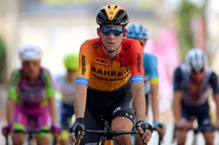 BEZIERS FRANCE AUGUST 01 Arrival Scott Davies of The United Kingdom and Team Bahrain McLaren during the 44th La Route dOccitanie La Depeche du Midi 2020 Stage 1 a 187km stage from Saint Affrique to Cazouls ls Bziers RouteOccitanie RDO2020 on August 01 2020 in Beziers France Photo by Justin SetterfieldGetty Images