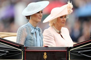 Queen Camilla and Princess Kate at Trooping the Colour