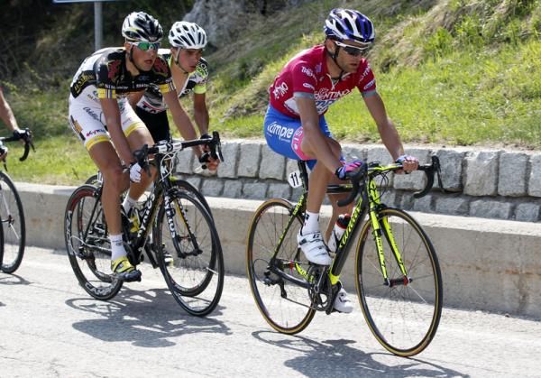 Michele Scarponi (Lampre - ISD) held onto the leader's jersey