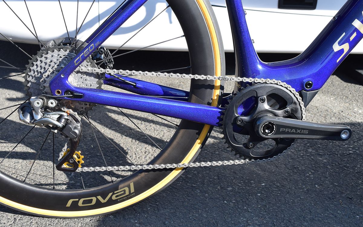 A look at the drivetrain on the S-Works Creo Founder's Edition