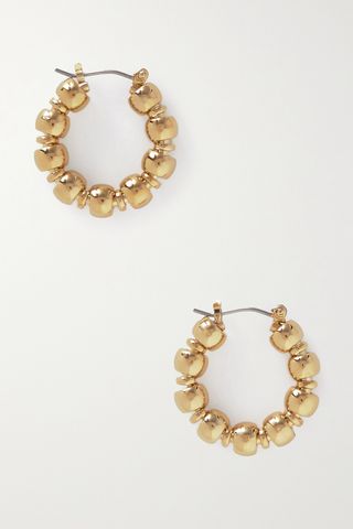 Maremma Recycled Gold-Plated Hoop Earrings