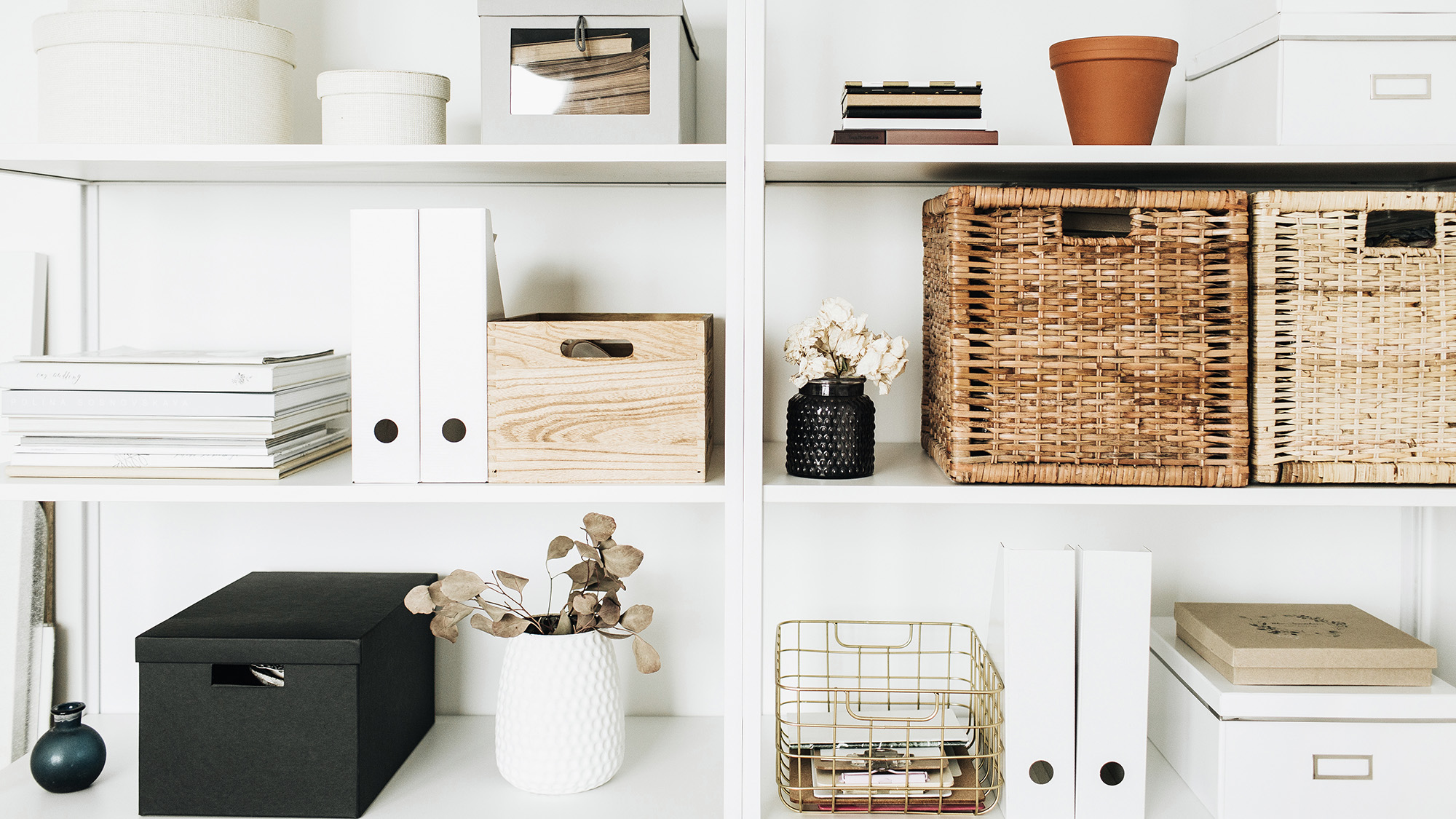 Home office storage shelving