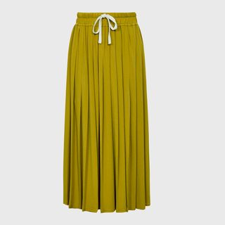 Reiss Ariella Fine Jersey Pleated Midi Skirt