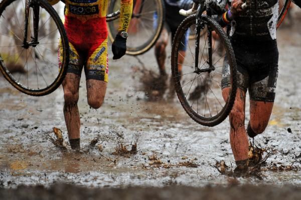 The mud was ankle deep