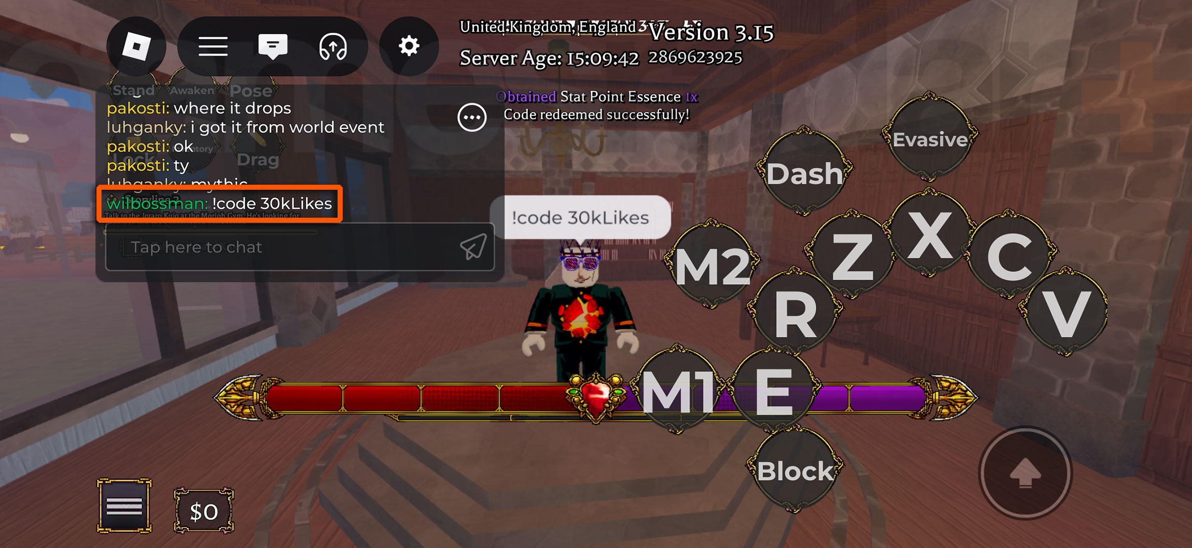 How to redeem Bizarre Lineage codes through chat