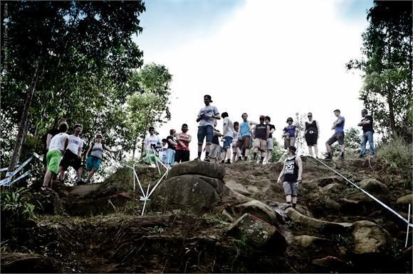 The track walk of the downhill course in South Africa