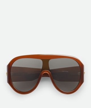 Scudo Shield Sunglasses in Brown/grey