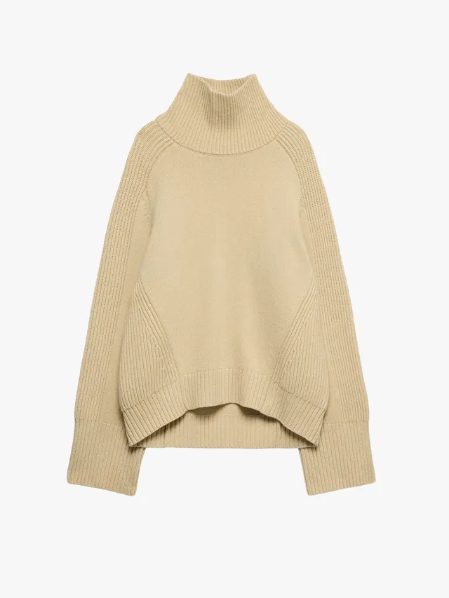 Banana Republic, Wool-Blend Funnel-Neck Sweater