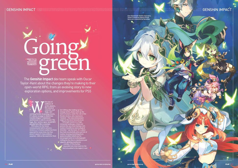 Genshin Impact blooms onto PLAY’s newest cover GamesRadar+