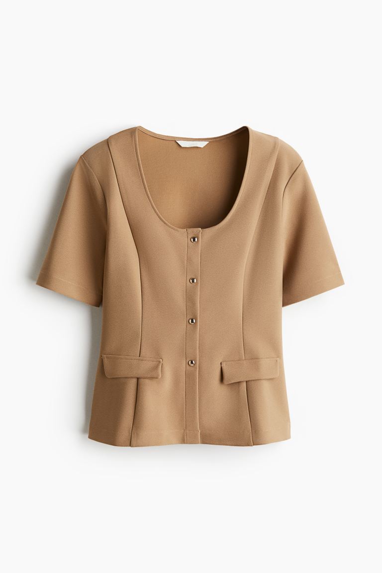 Short-Sleeved Cardigan