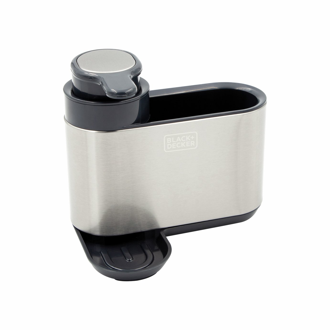 Black + Decker Sink Tidy With Dispenser - Stainless Steel