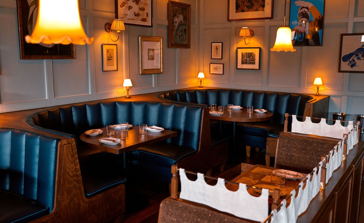 A cinematic chophouse takes over an Art Deco church hall in LA