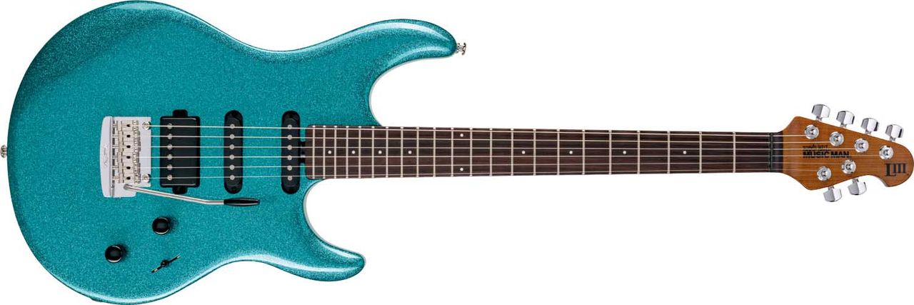 Finish options include the dazzling Ocean Sparkle and Fuschia Sparkle and the understated Olive Pearl finishes.