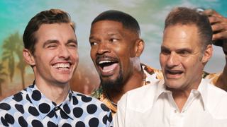 Jamie Foxx, Dave Franco and J.J. Perry in an interview with CinemaBlend to promote their Netflix film, 'Day Shift.'