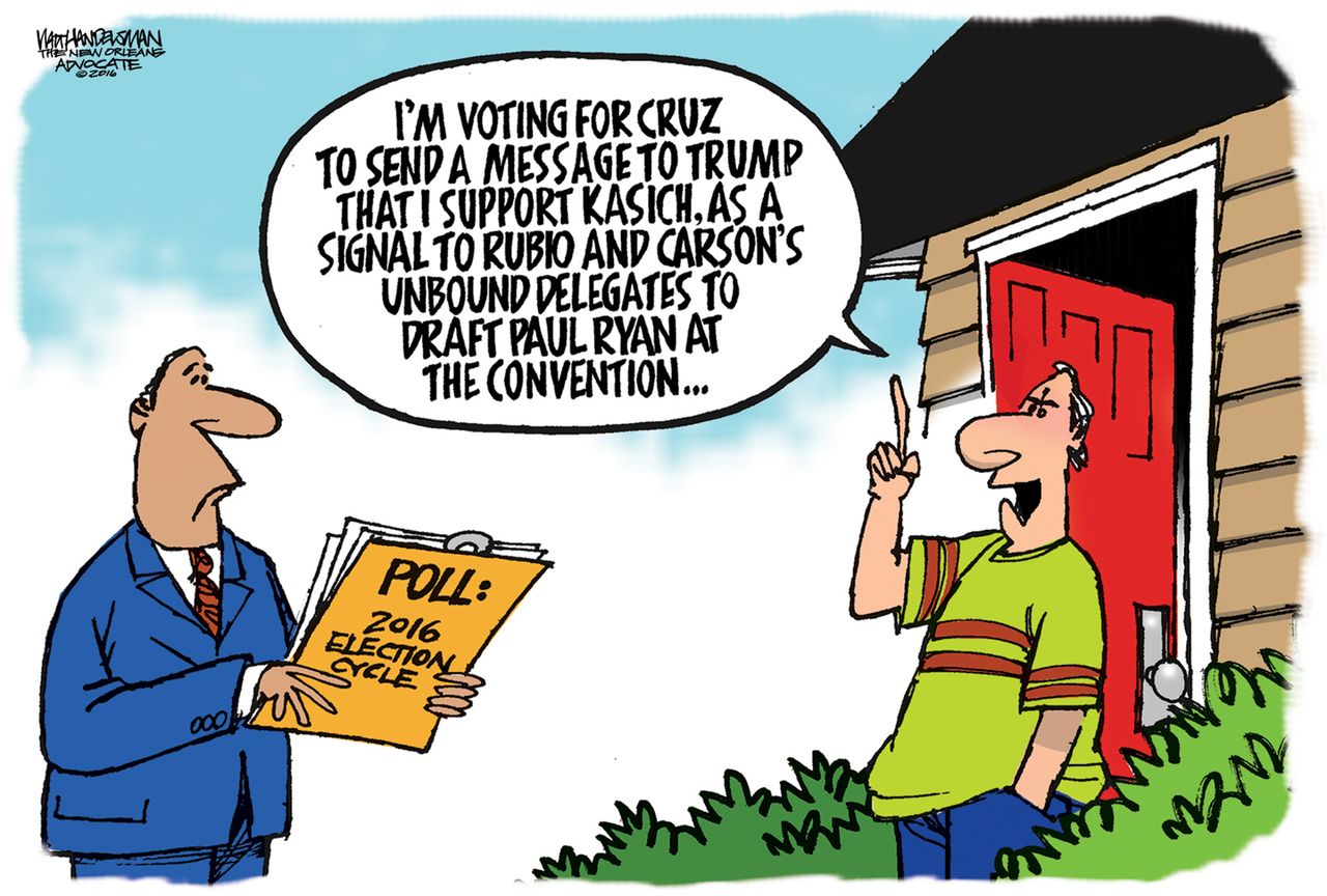 Political Cartoon U.S. GOP Decision 2016