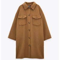 Oversize Wool Blend Overcoat: £89.99