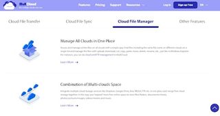 MultCloud review - MultCloud's selection of management features
