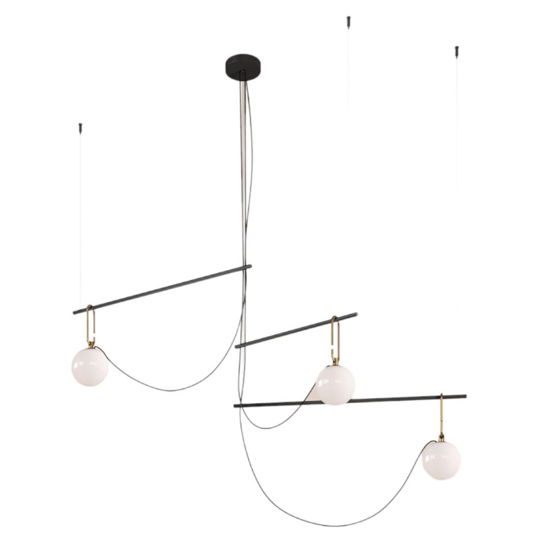 Artemide nh S3 14 hanging light, 3-bulb