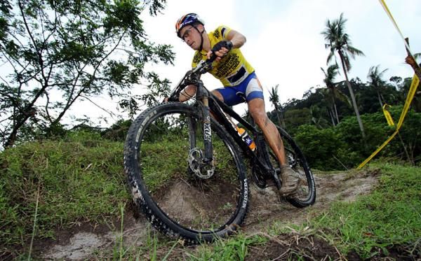 Race leader Fabian Giger (Rabobank Giant)