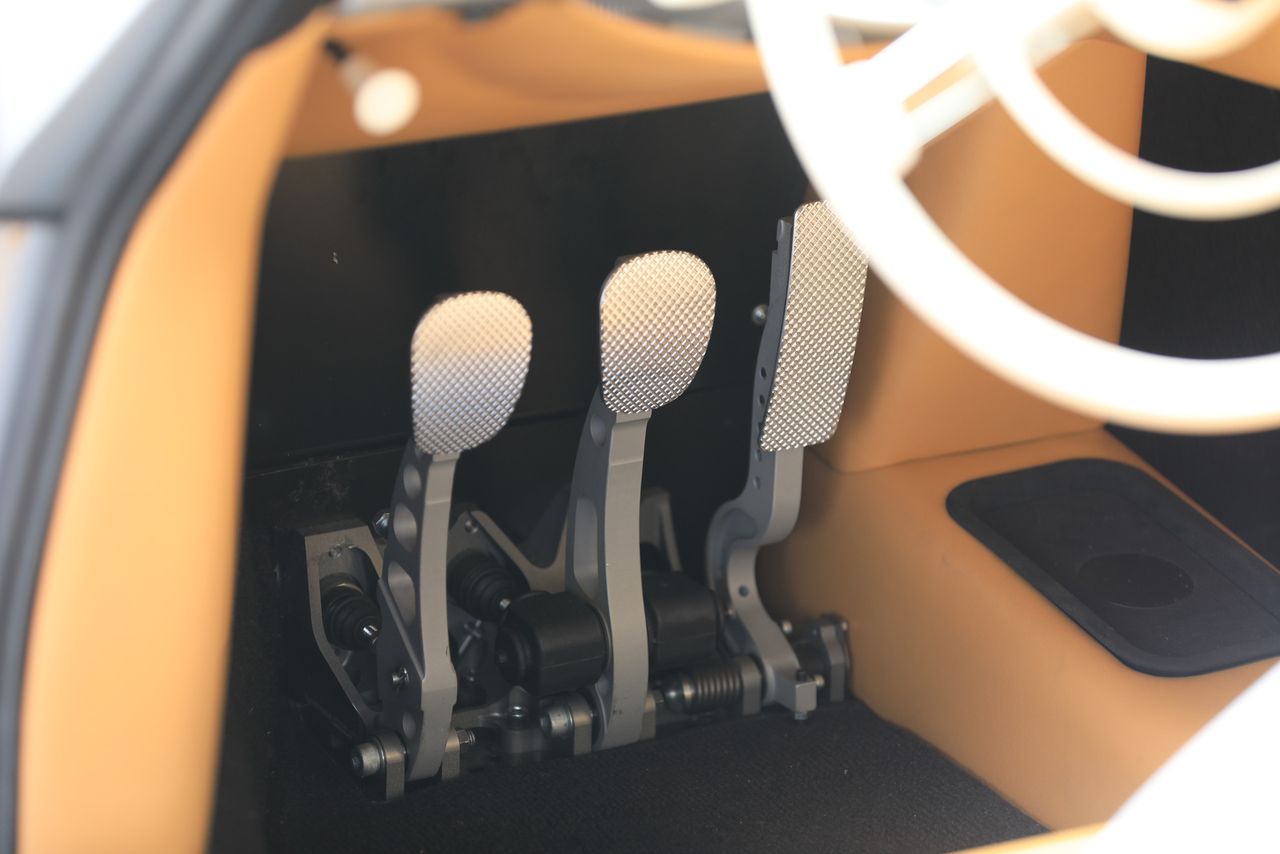 The minimal interior of the Thornley Kelham Porsche 356 European SL