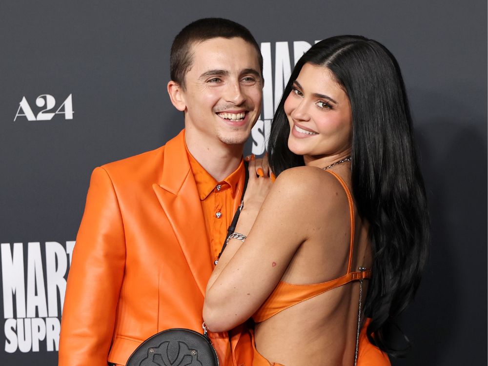 Timoth&amp;eacute;e Chalamet and Kylie Jenner at the &#039;Marty Supreme&#039; premiere