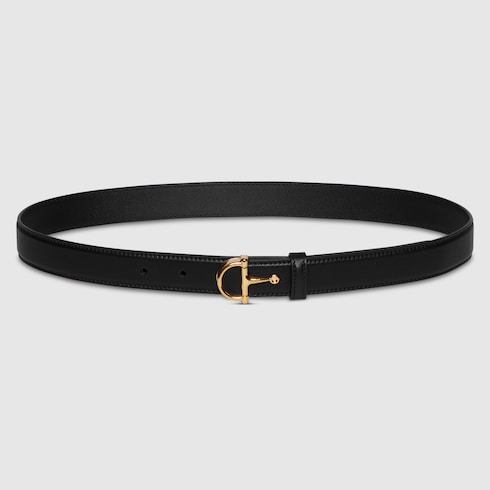 Thin Belt With Half-Horsebit Buckle