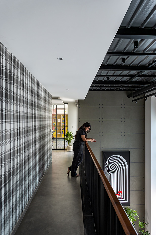 interior of Brickloom, a new Delhi apartment by Mold Design Studio
