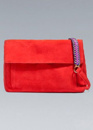 Zara suede handbag, £49.99