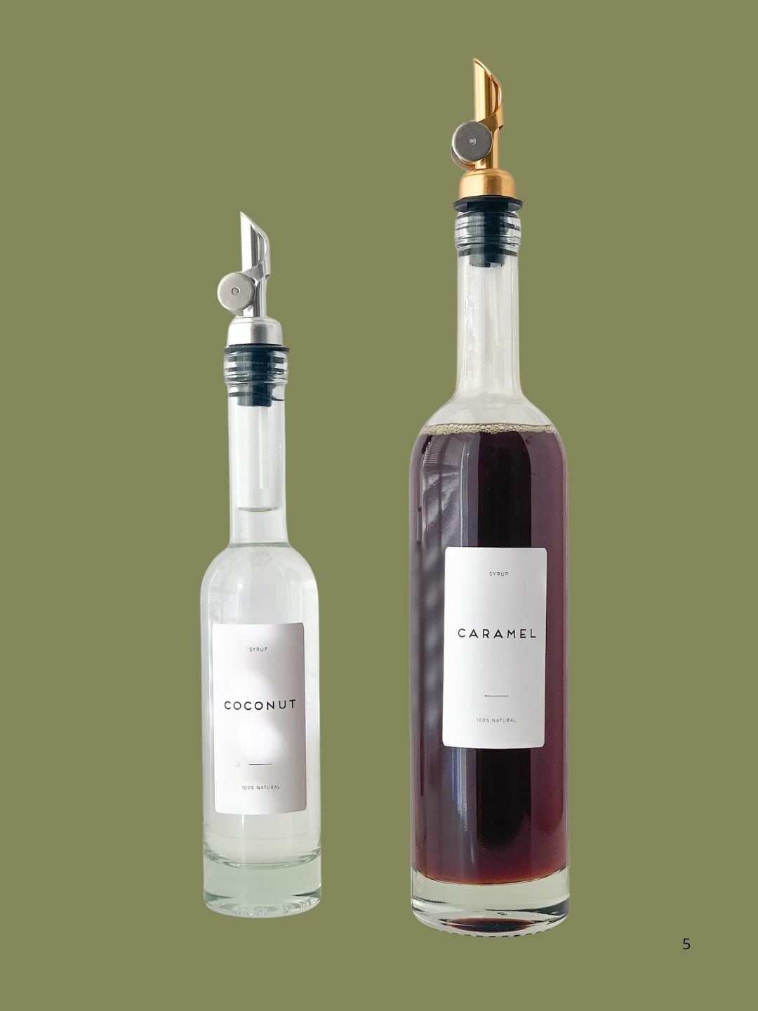 HomeTailors, Coffee Syrup Bottle With Pourer