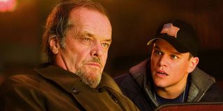 Jack Nicholson and Matt Damon in The Departed