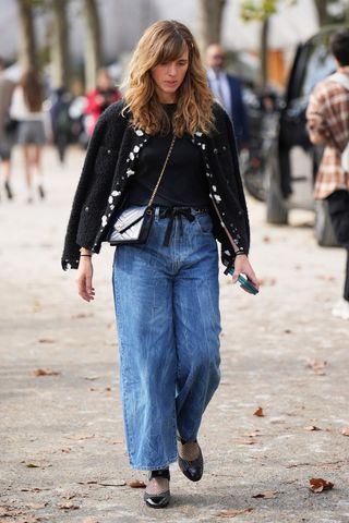 How to style wide leg jeans