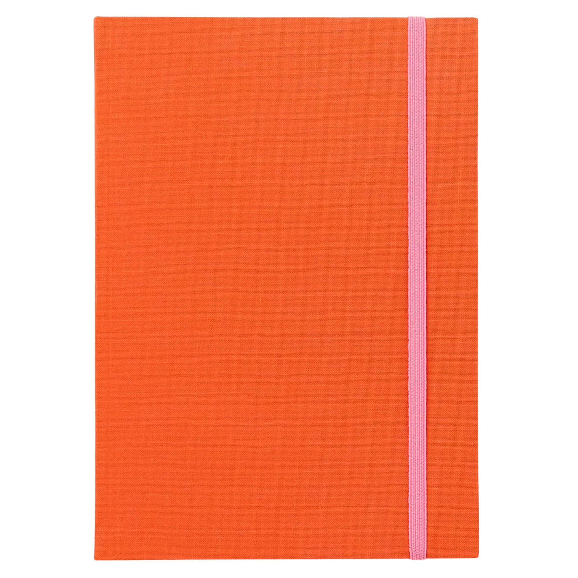 Orange and pink notebook