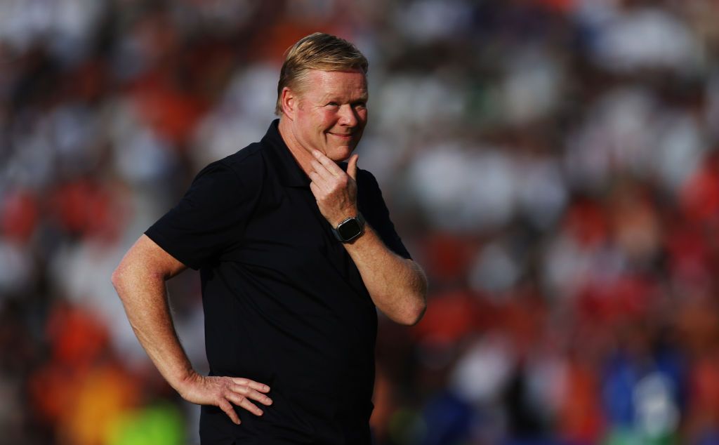 Netherlands Euro 2024 squad Ronald Koeman, Head Coach of the Netherlands, reacts during the UEFA EURO 2024 group stage match between Netherlands and Austria at Olympiastadion on June 25, 2024 in Berlin, Germany. (Photo by Maja Hitij - UEFA/UEFA via Getty Images)