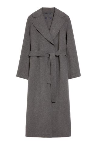 Wool Coat With Belt