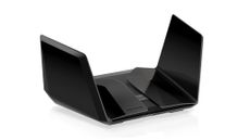 A photograph of the Netgear Nighthawk RAXE500