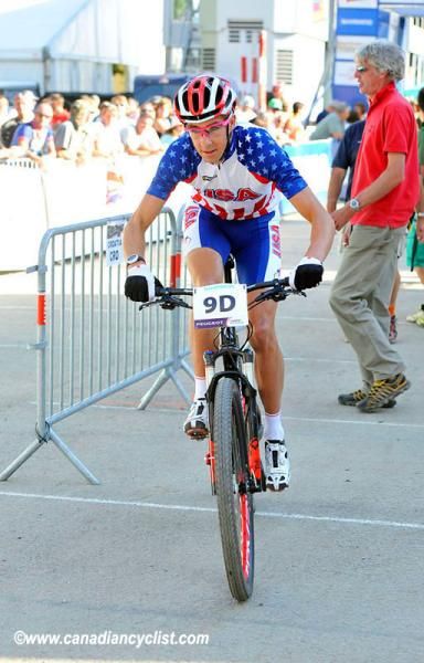 USA's anchor rider Todd Wells heads out
