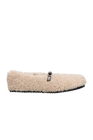 Reike Nen Sobok Faux Fur Mary Jane Ballerina Flats