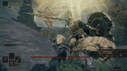 Elden Ring Tree Sentinel boss fight