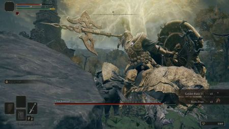 Elden Ring Tree Sentinel boss fight