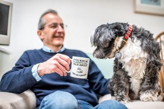 Jonnie Hearn and his Tibetan Terrier Skye