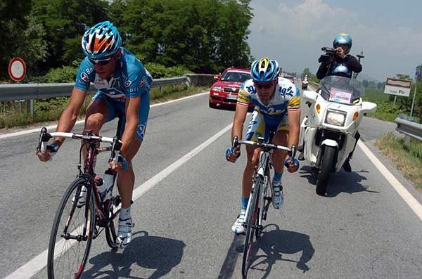 Yoann Le Boulanger (Bouygues Telecom) and Christophe Riblon (Ag2r Pr&eacute;voyance)
