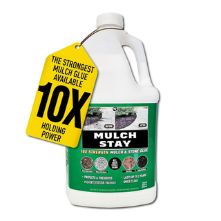 A bottle of mulch stay glue