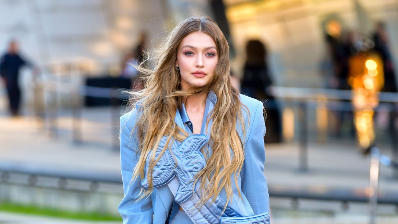 new york, ny june 03 gigi hadid arrives to the 2019 cfda fashion awards at brooklyn museum on june 3, 2019 in new york city photo by james devaneygc images