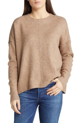 Vince Camuto, Exposed Seam Crewneck Sweater