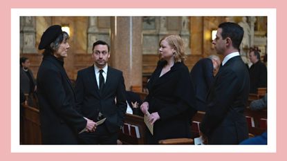 Harriet Walter. Kieran Culkin, Sarah Snook, Jeremy Strong HBO Succession Season 4 - Episode 9